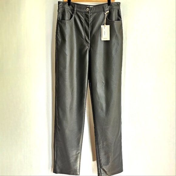 🇨🇦 Aritzia Wilfred Melina Pants Long Argentique - Picture 2 of 16